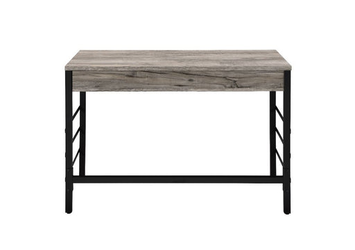 Disho - Writing Desk With USB - Light Weathered Oak & Black - R&R Furniture Gallery (Fountain Valley, CA)