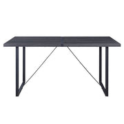 Nakula - Dining Table - Gray Oak & Black - R&R Furniture Gallery (Fountain Valley, CA)
