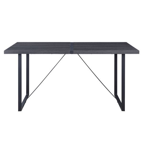 Nakula - Dining Table - Gray Oak & Black - R&R Furniture Gallery (Fountain Valley, CA)