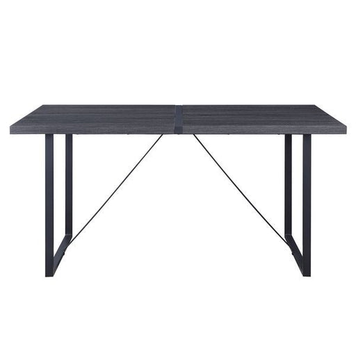 Nakula - Dining Table - Gray Oak & Black - R&R Furniture Gallery (Fountain Valley, CA)