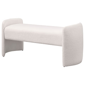 Joshua - Upholstered Accent Bench - Ivory