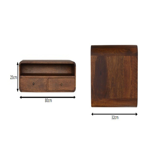 Floating Open Console - Chestnut - R&R Furniture Gallery (Fountain Valley, CA)