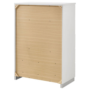 Dulcey - 5 Drawer Bedroom Chest - White