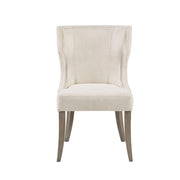 Elegant Design Dining Chair Polyester - Cream - R&R Furniture Gallery (Fountain Valley, CA)
