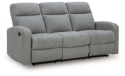 Gauntlet - Reclining Sofa - Sterling - R&R Furniture Gallery (Fountain Valley, CA)