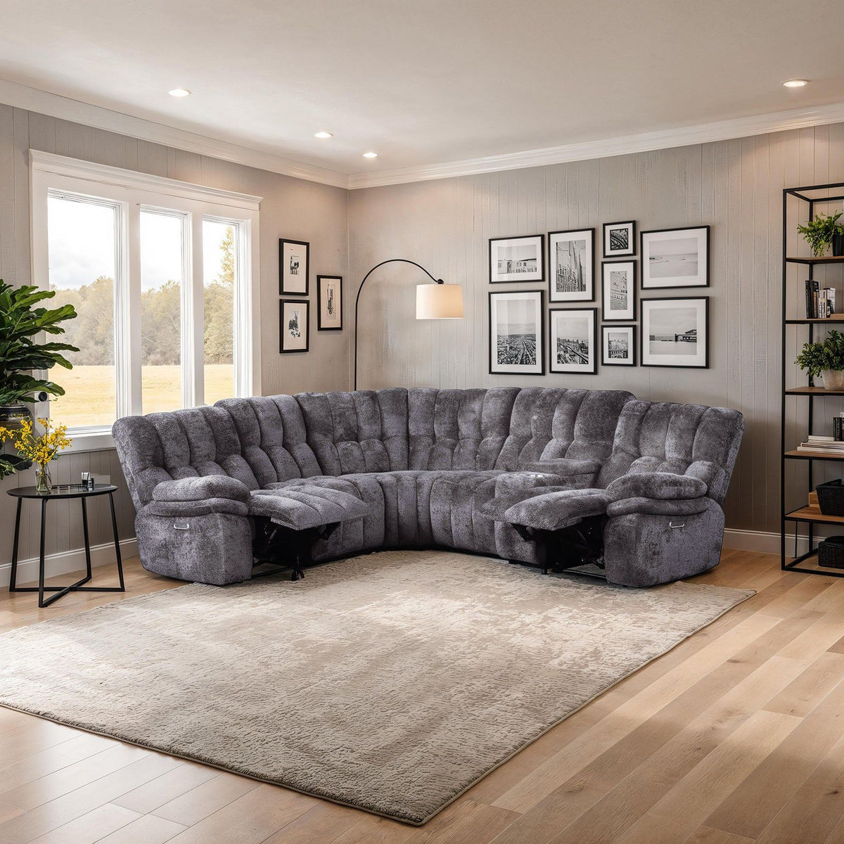 Hieronymus - Power Sectional, Dark Gray