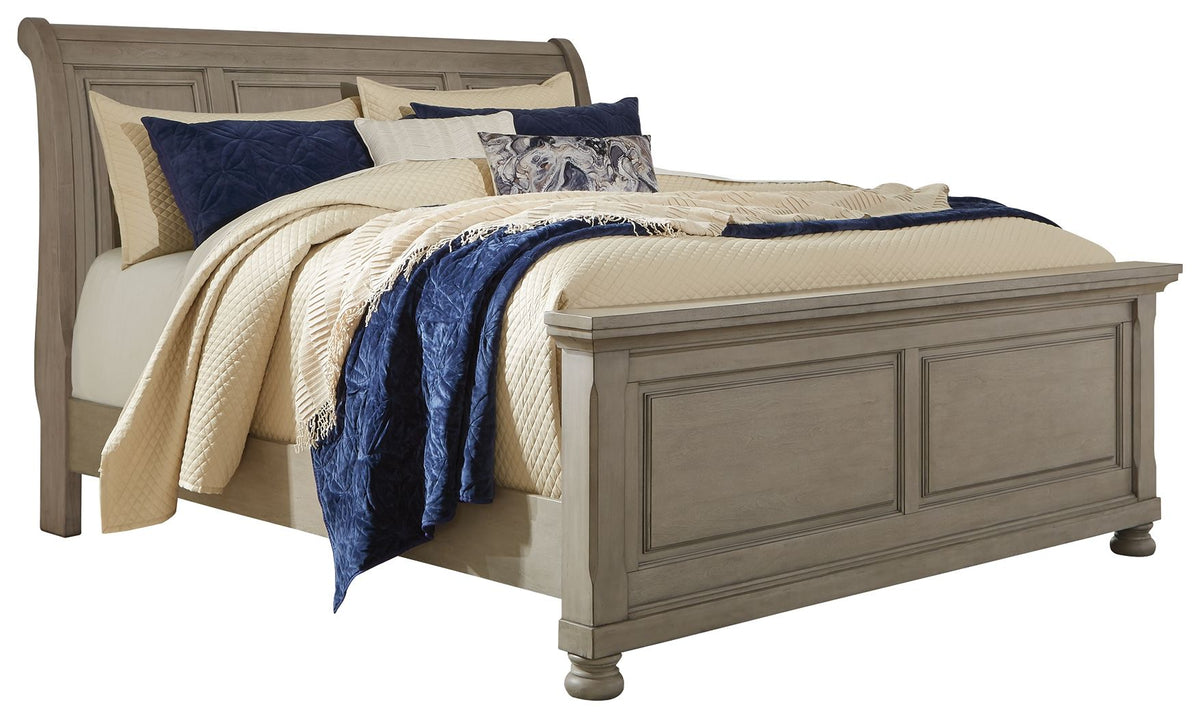 Lettner - Sleigh Bed - R&R Furniture Gallery (Fountain Valley, CA)