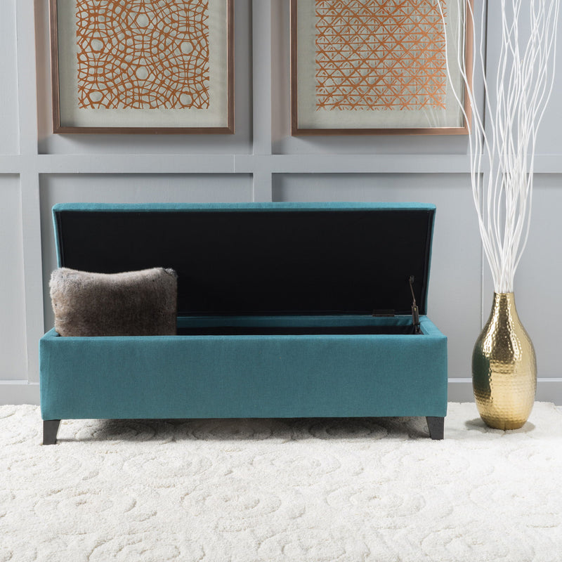 Contemporary Storage Ottoman Bench With Upholstery - R&R Furniture Gallery (Fountain Valley, CA)