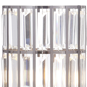 Emilian - Table Lamp With Crystal Shade - Black