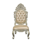 Sorina - Side Chair (Set of 2) - Synthetic Leather & Antique Gold - R&R Furniture Gallery (Fountain Valley, CA)