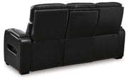Boyington - 2 Pc. - Power Reclining Sofa And Loveseat - Black - R&R Furniture Gallery (Fountain Valley, CA)
