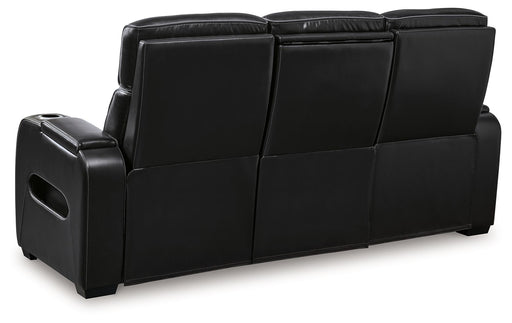 Boyington - 2 Pc. - Power Reclining Sofa And Loveseat - Black - R&R Furniture Gallery (Fountain Valley, CA)