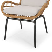 Outdoor Wicker Club Chair With Cushions (Set of 2) - R&R Furniture Gallery (Fountain Valley, CA)