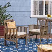 Casa - Acacia Dining Chair Set With Cushions, - R&R Furniture Gallery (Fountain Valley, CA)