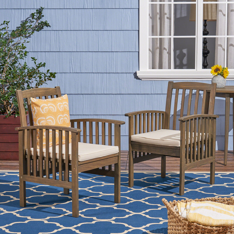 Casa - Acacia Dining Chair Set With Cushions, - R&R Furniture Gallery (Fountain Valley, CA)