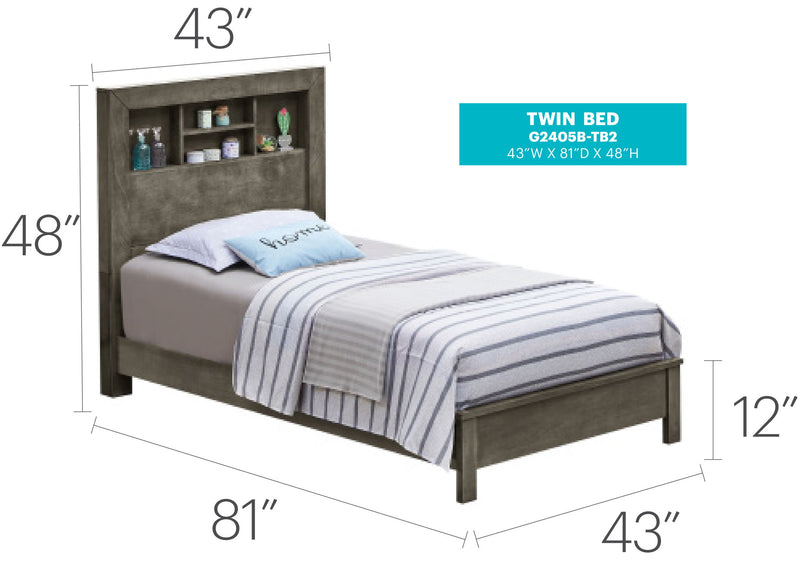 Bed With Transitional Design Stylish - R&R Furniture Gallery (Fountain Valley, CA)
