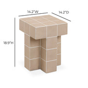 Alma - Tile Concrete Indoor/Outdoor Side Table - R&R Furniture Gallery (Fountain Valley, CA)