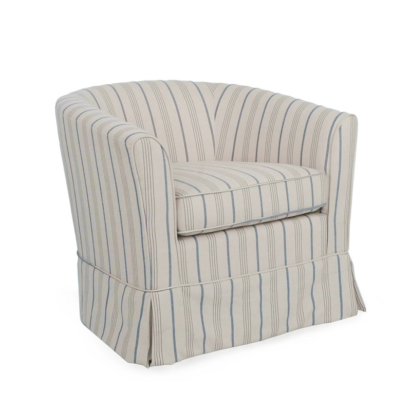 Zeniqua - Upholstered Swivel Chair With Loose Cover