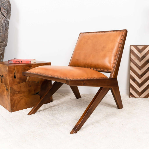 Colin - Lounge Chair - Brown / Tan - R&R Furniture Gallery (Fountain Valley, CA)