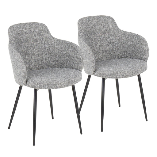 Lumi Source Boyne industrial side chair with metal frame and wooden seat, modern design for home or office use