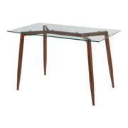 Lumi Source Clara contemporary dining table with sleek wooden surface and modern design for stylish dining spaces.