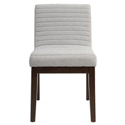 Edwyn - Side Chair (Set of 2) - Gray Fabric & Brown - R&R Furniture Gallery (Fountain Valley, CA)