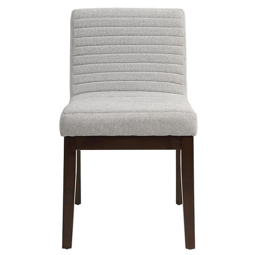 Edwyn - Side Chair (Set of 2) - Gray Fabric & Brown - R&R Furniture Gallery (Fountain Valley, CA)