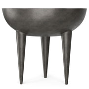 Otto - Cast Aluminum Side Table - Black - R&R Furniture Gallery (Fountain Valley, CA)
