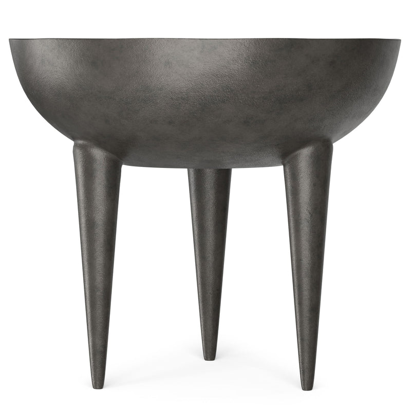 Otto - Cast Aluminum Side Table - Black - R&R Furniture Gallery (Fountain Valley, CA)