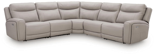 Benchcraft® Gravier reclining sectional sofa with plush cushions and reclining features in a modern living room setting.