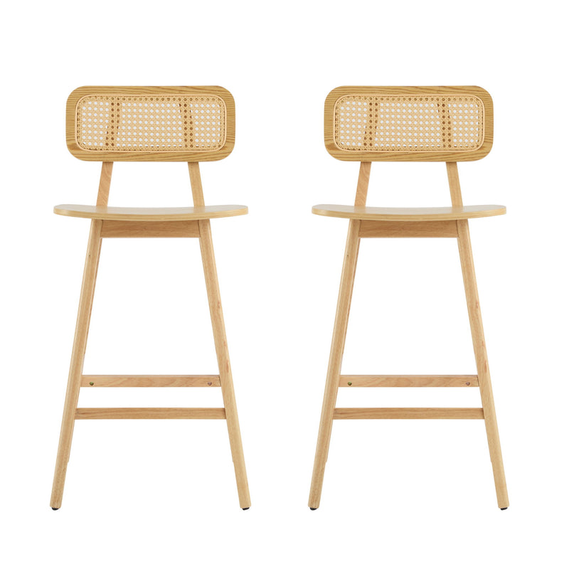 Bari - Indoor Wood Barstool (Set of 2) - R&R Furniture Gallery (Fountain Valley, CA)