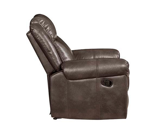 Lydia - Motion Loveseat With USB & Console - Brown Leather Aire - R&R Furniture Gallery (Fountain Valley, CA)