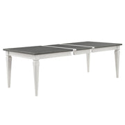 Katia - Dining Table With Leaf - Rustic Gray & Weathered White - R&R Furniture Gallery (Fountain Valley, CA)