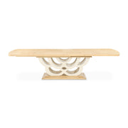 Camellia Field - Rectangular Pedestal Dining Table - R&R Furniture Gallery (Fountain Valley, CA)