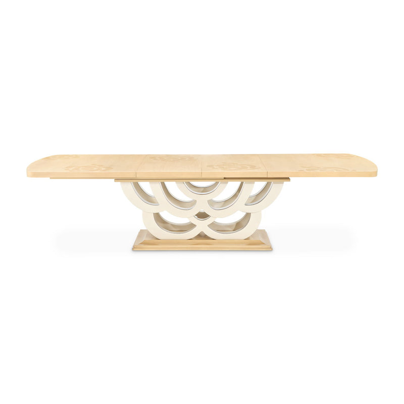 Camellia Field - Rectangular Pedestal Dining Table - R&R Furniture Gallery (Fountain Valley, CA)