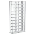 Wine Storage LED Curio Cabinet - Chrome