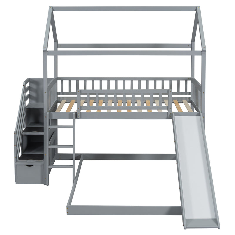 House Bunk Bed With Slide - R&R Furniture Gallery (Fountain Valley, CA)