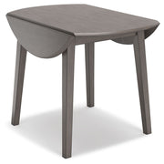 Shullden - Round Drm Drop Leaf Table - Gray - R&R Furniture Gallery (Fountain Valley, CA)