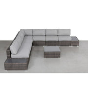 Wicker Sectional Seating Group With Cushions - R&R Furniture Gallery (Fountain Valley, CA)