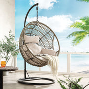 Vasant - Hanging Chair - Beige Fabric & Rope - R&R Furniture Gallery (Fountain Valley, CA)