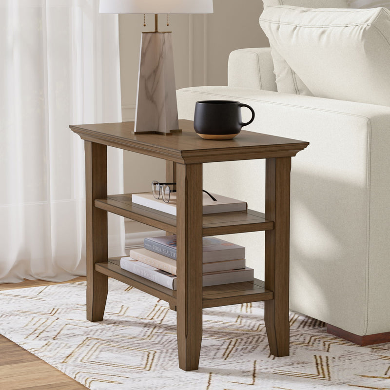 Acadian - Narrow Side Table - Rustic Brown - R&R Furniture Gallery (Fountain Valley, CA)