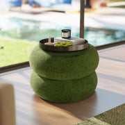Nest - Low Round Upholstered Ottoman - R&R Furniture Gallery (Fountain Valley, CA)