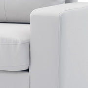 Glory Furniture club accent chair with plush upholstery and wooden legs, designed for relaxed seating in living rooms.