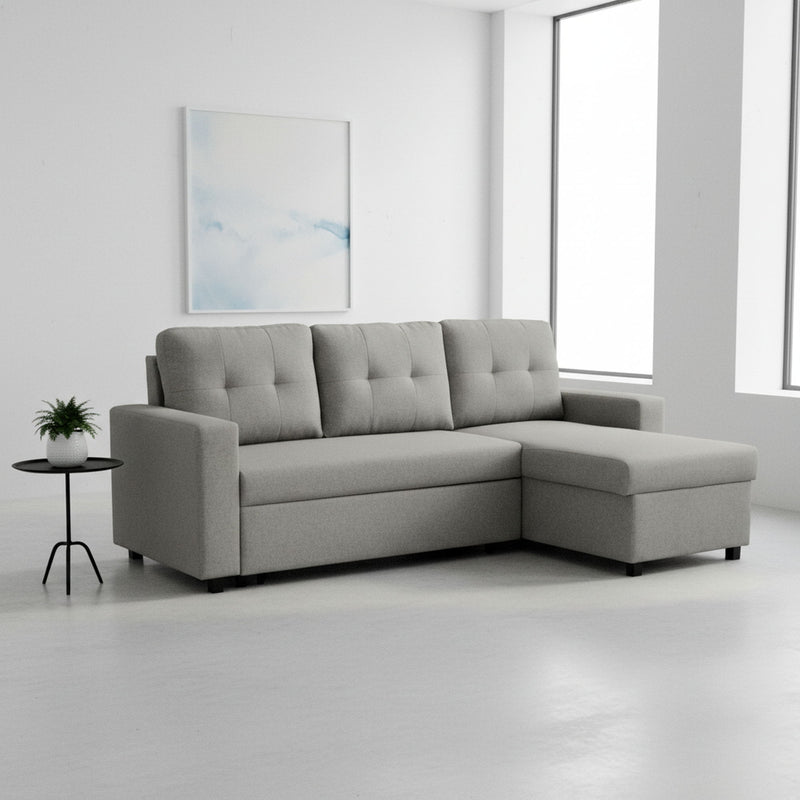 Convertible L Shaped Sectional Sleeper Sofa Bed, Saving Pull Out Couch - R&R Furniture Gallery (Fountain Valley, CA)