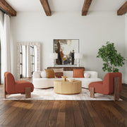 Layne - Round Coffee Table With Casters - R&R Furniture Gallery (Fountain Valley, CA)
