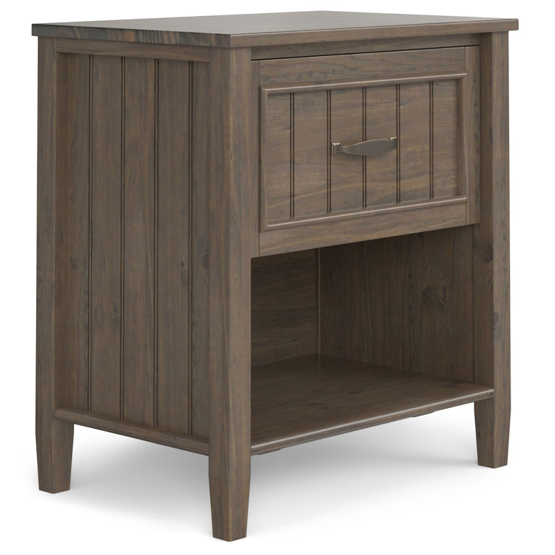 Lev - Bedside Table - Smoky Brown - R&R Furniture Gallery (Fountain Valley, CA)