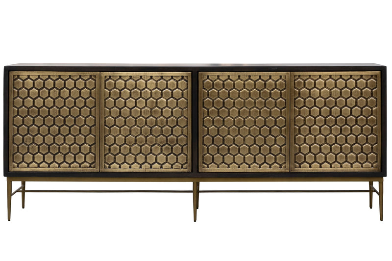 Crossings - Cairo Console - Rich Coffee Bean - R&R Furniture Gallery (Fountain Valley, CA)