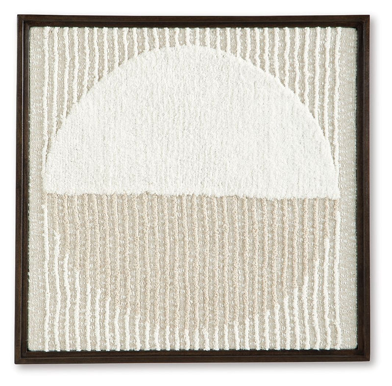 Bachard - Wall Decor - Tan / White - R&R Furniture Gallery (Fountain Valley, CA)
