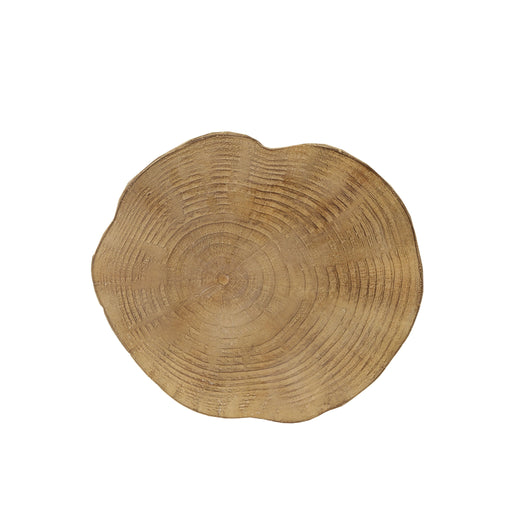 Hand Painted Wood Stump Style Outdoor Side Table - Light Brown - R&R Furniture Gallery (Fountain Valley, CA)