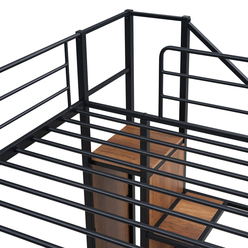 Bunk Bed With Lateral Storage Ladder And Wardrobe - R&R Furniture Gallery (Fountain Valley, CA)